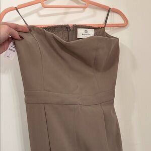 Babaton Beige Sleeveless Jumpsuit